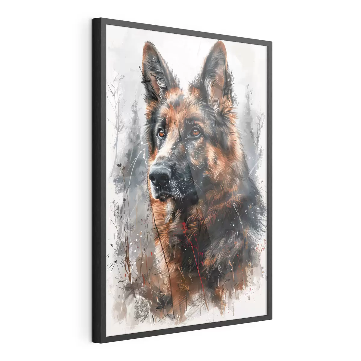 Plakat Portret owczarka niemieckiego f38995