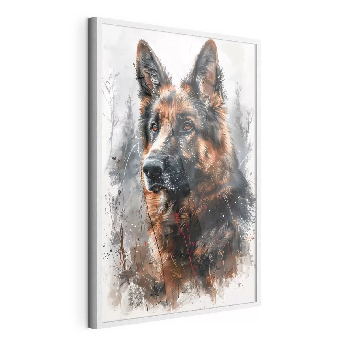 Plakat Portret owczarka niemieckiego f38995