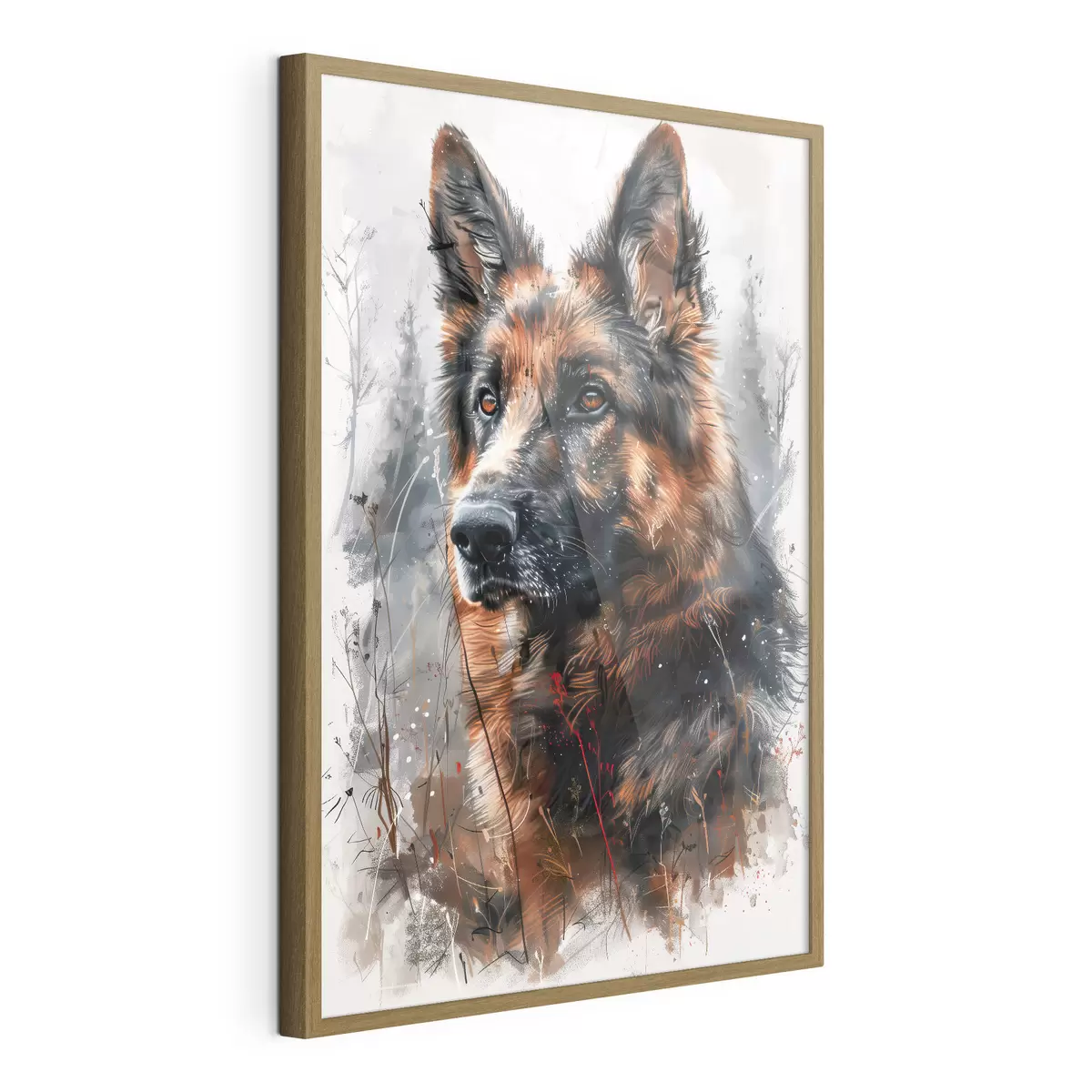Plakat Portret owczarka niemieckiego f38995
