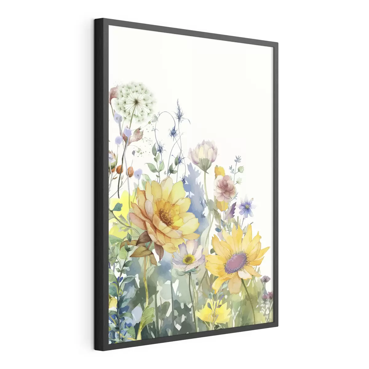 Plakat Letnie kwiaty akwarelowe f39340