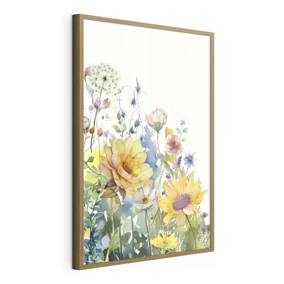 Plakat Letnie kwiaty akwarelowe f39340