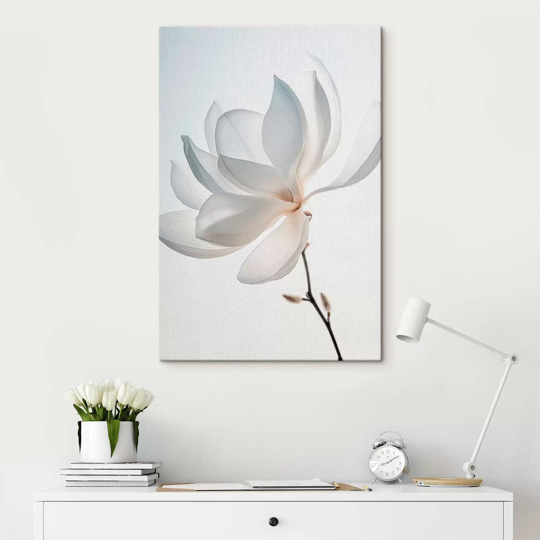 Fototapeta Nowy trend w kwiatach białej magnolii s39581