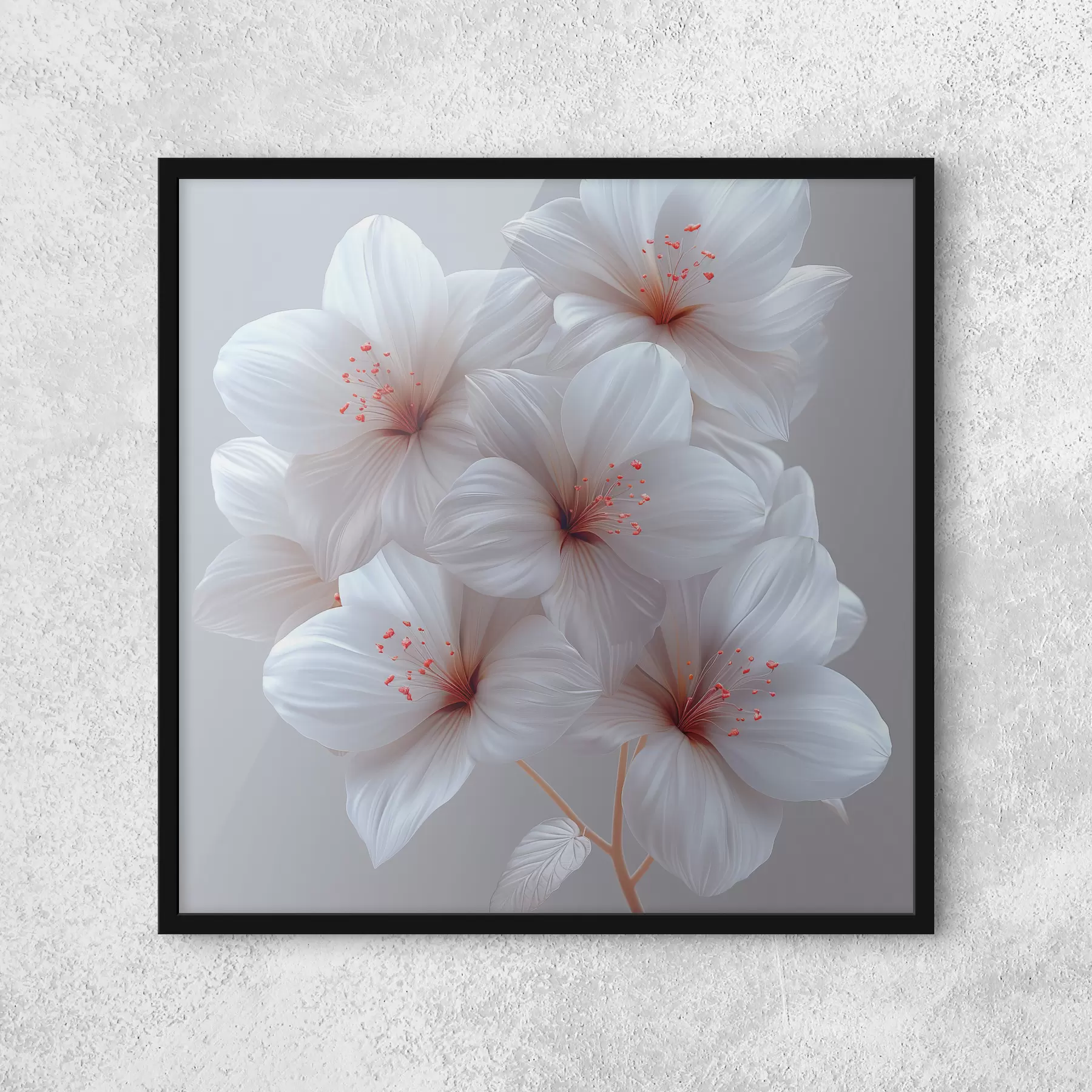 Fototapeta Eleganckie i minimalistyczne białe lilie f39761