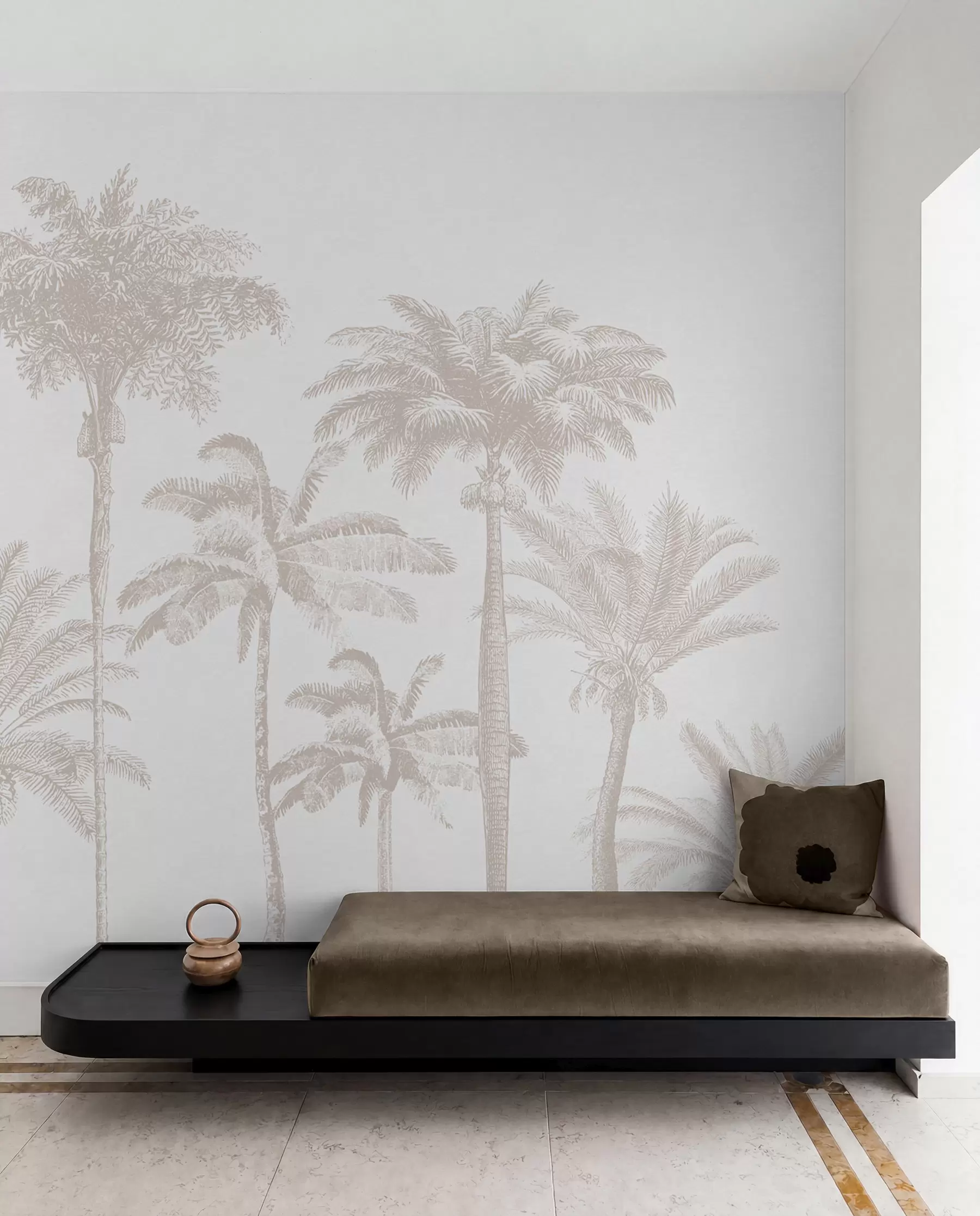 Fototapeta Minimalna oaza tropikalnych palm w08111