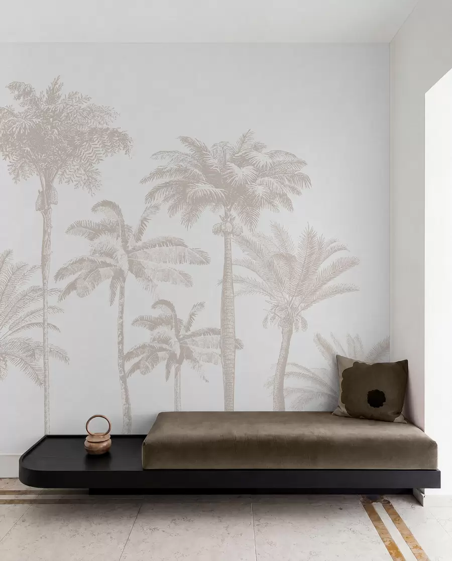 Fototapeta Minimalna oaza tropikalnych palm w08111