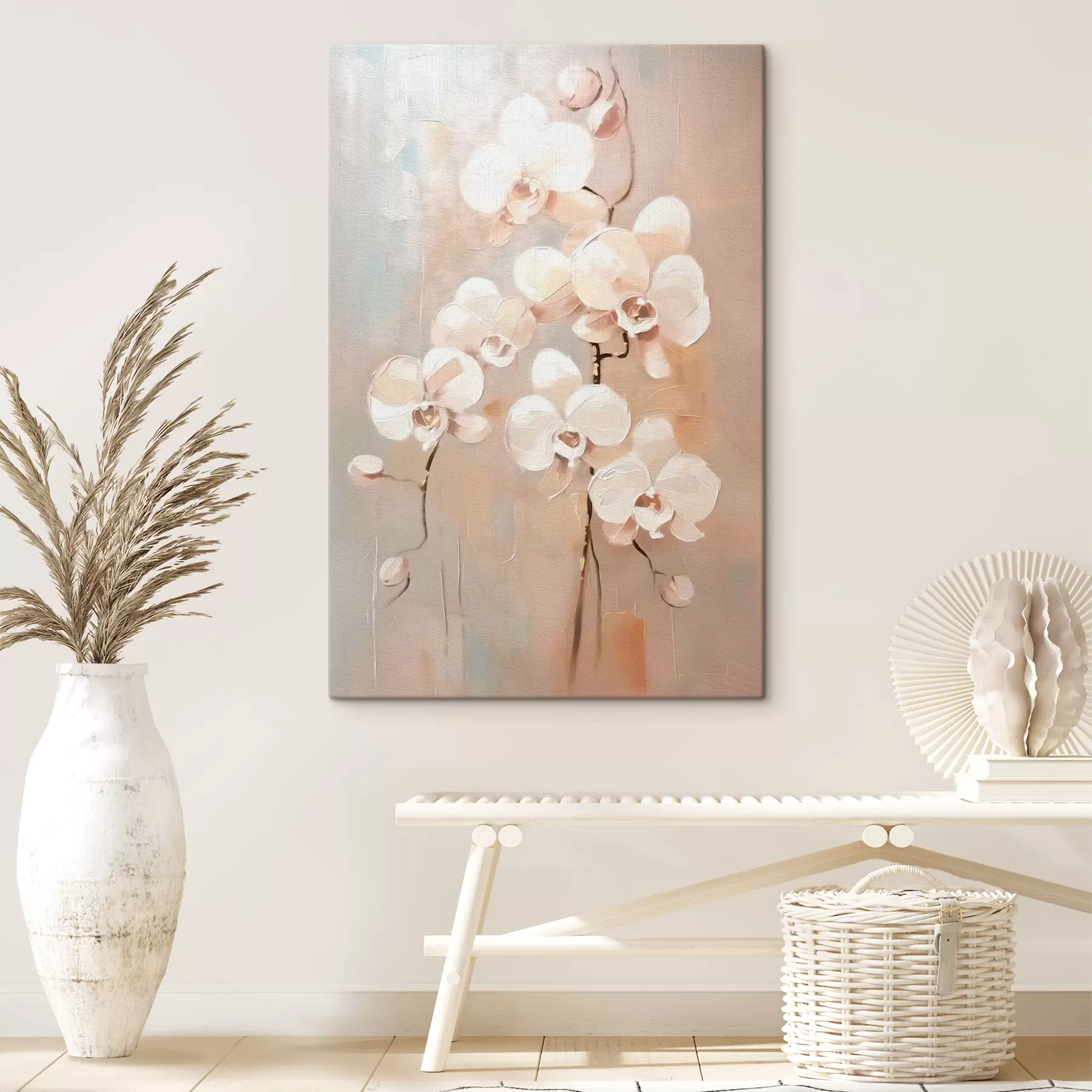 Fototapeta Białe kwiaty orchidei s39842