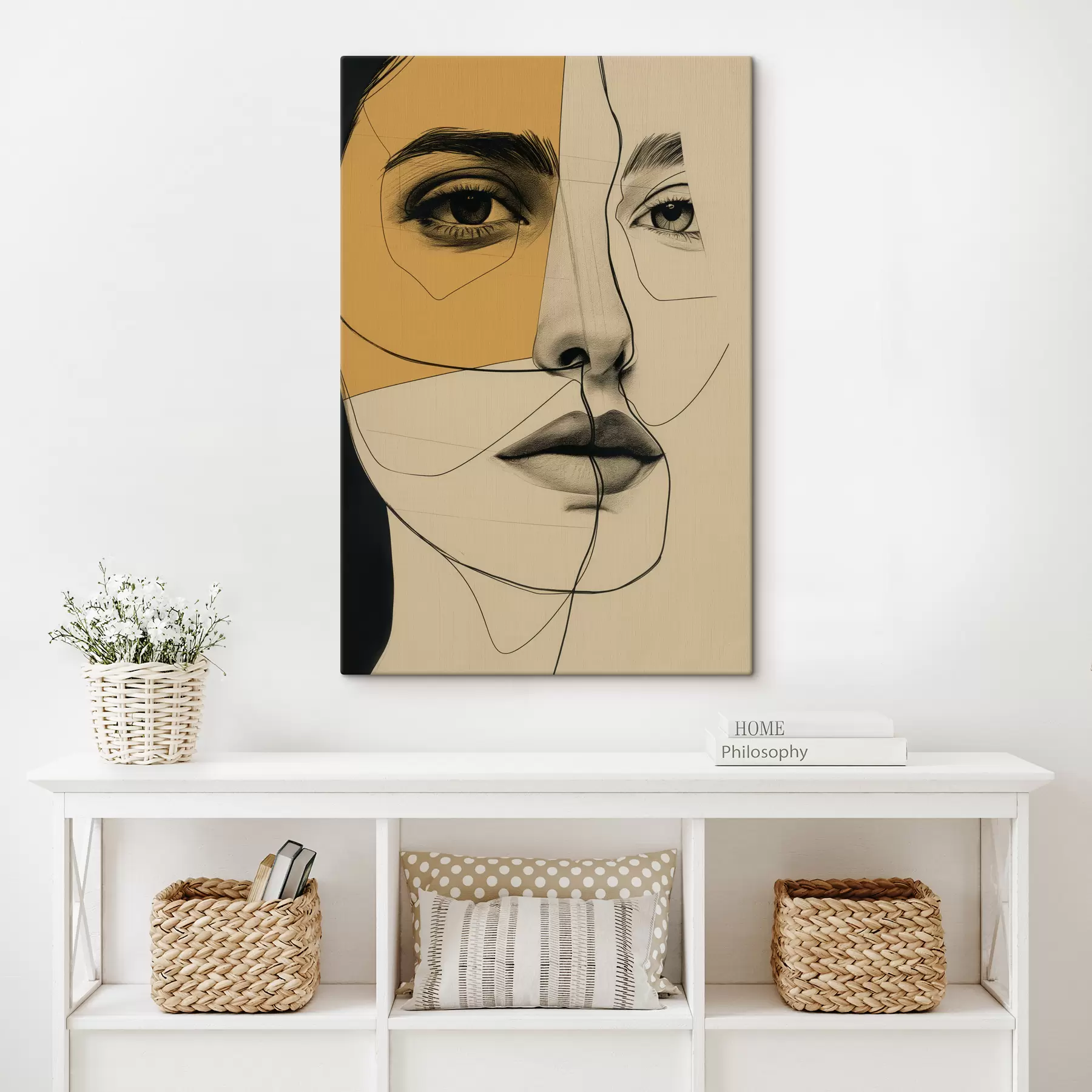 Obraz Linie, ołówek, abstrakcja, antyk, dziewczyna s39963