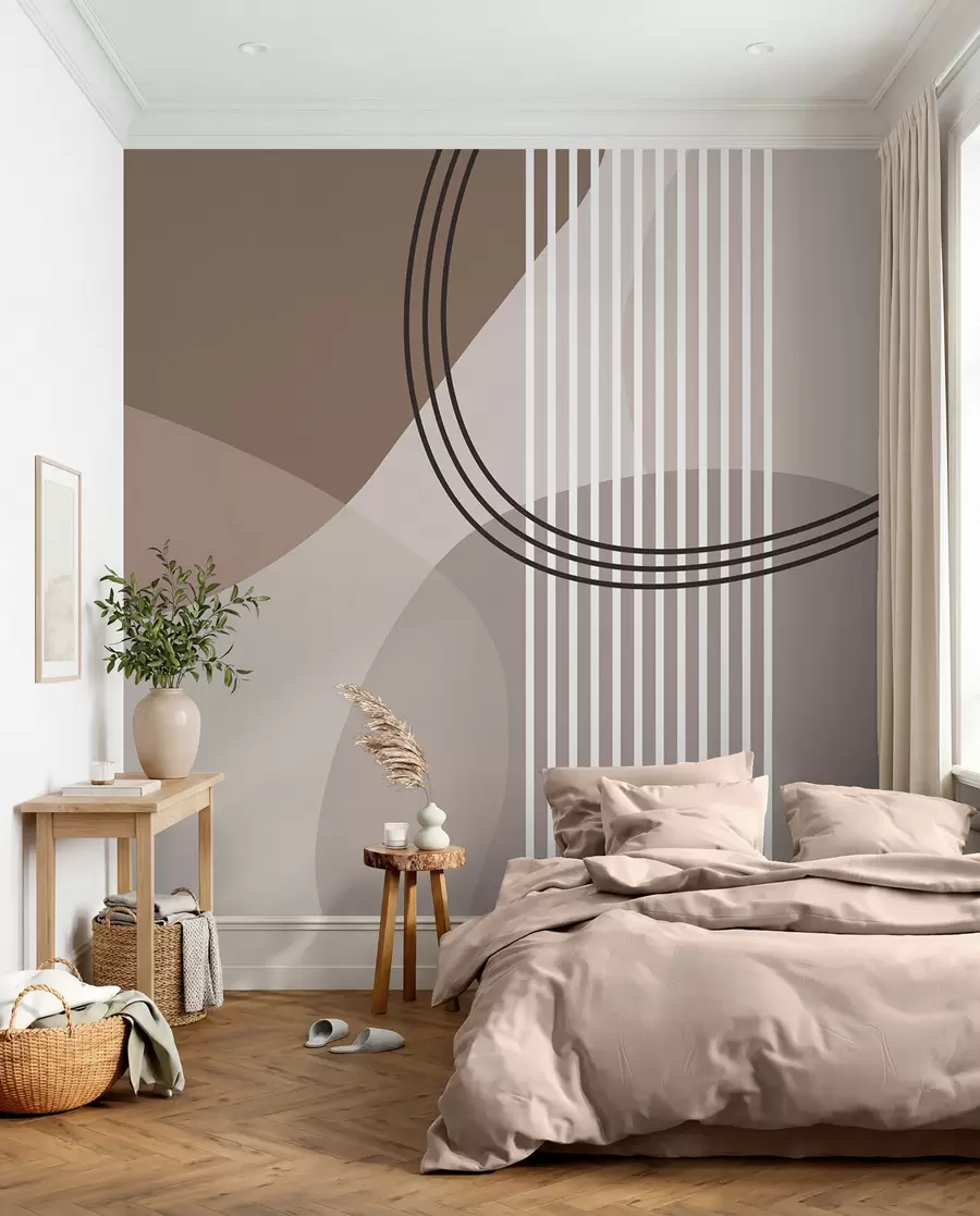 Fototapeta Linia abstrakcji geometrycznej i okrąg minimalizm w nowoczesnym stylu  w08173