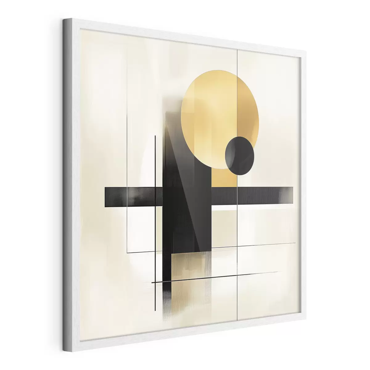 Plakat Abstrakcja z geometrycznymi kształtami f39993