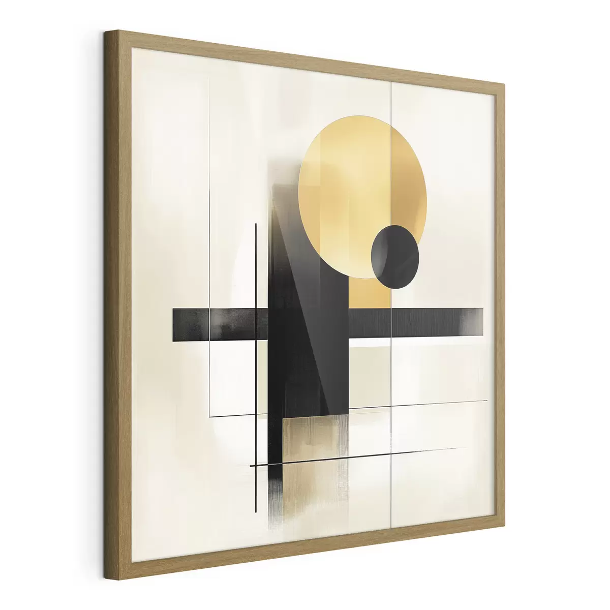 Plakat Abstrakcja z geometrycznymi kształtami f39993