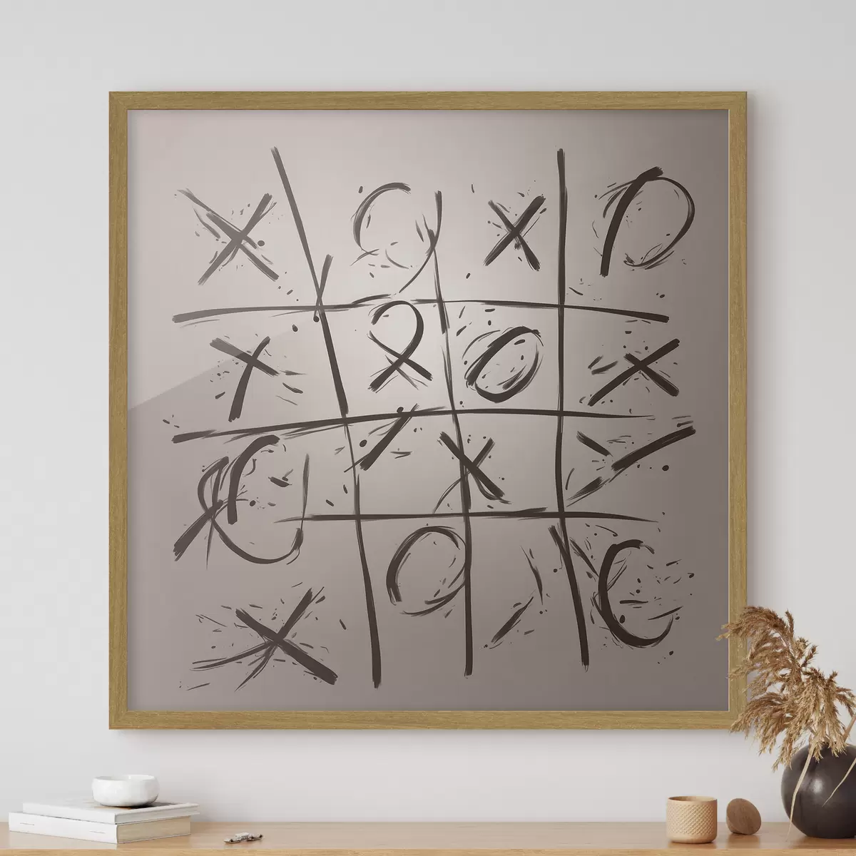 Plakat Krzyżyki Tic Tac Toe f40065