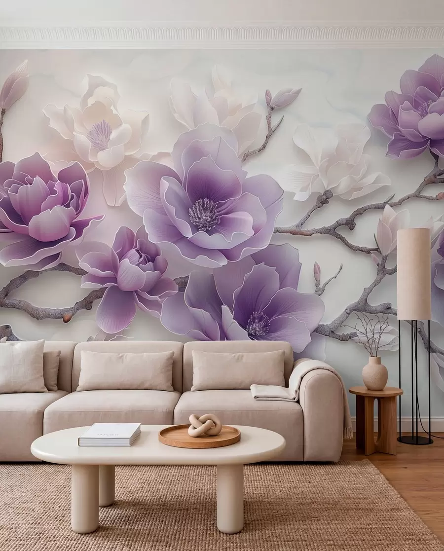 Fototapeta Magnolia w liliowym w01359