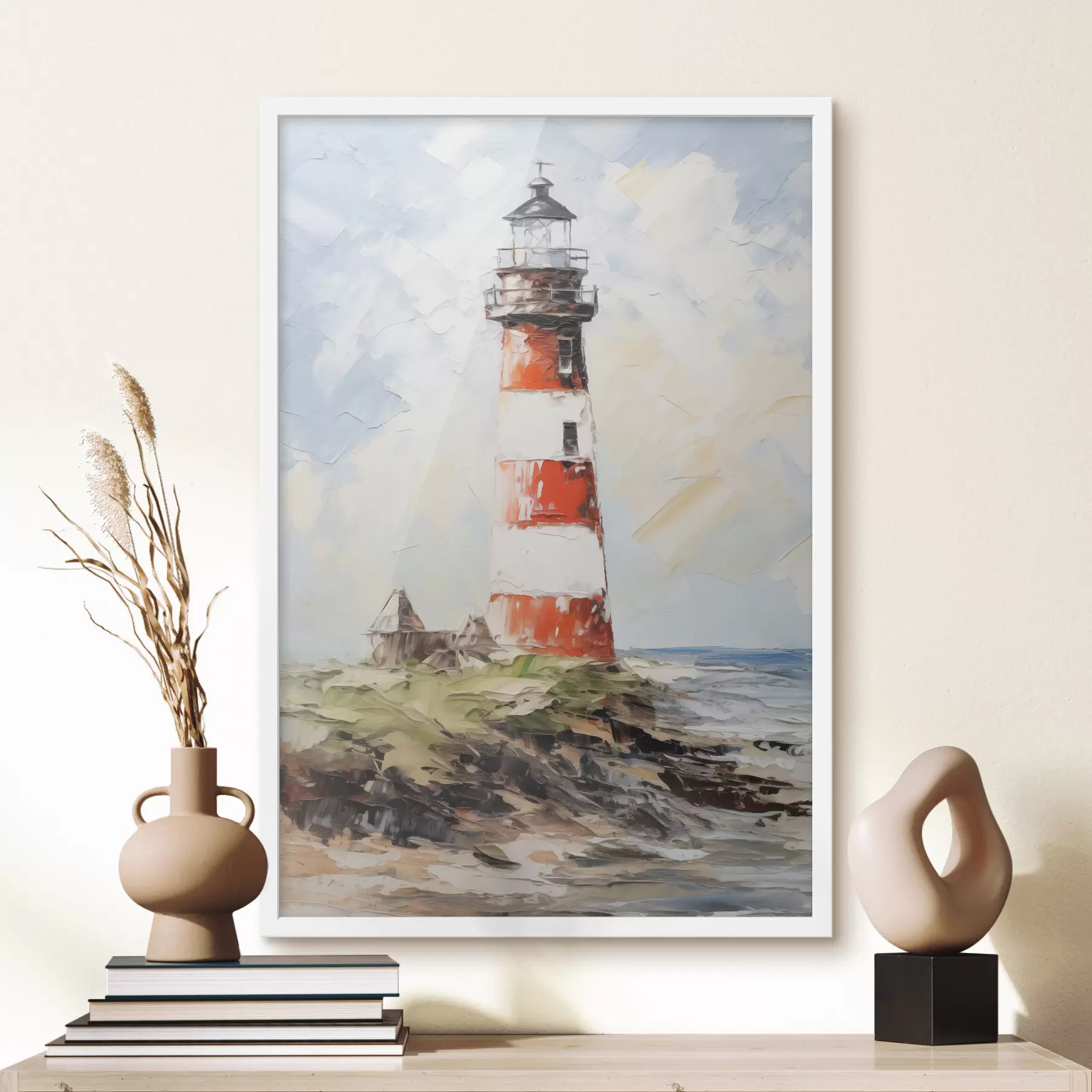 Fototapeta Latarnia morska na obrazie wyspy f40223