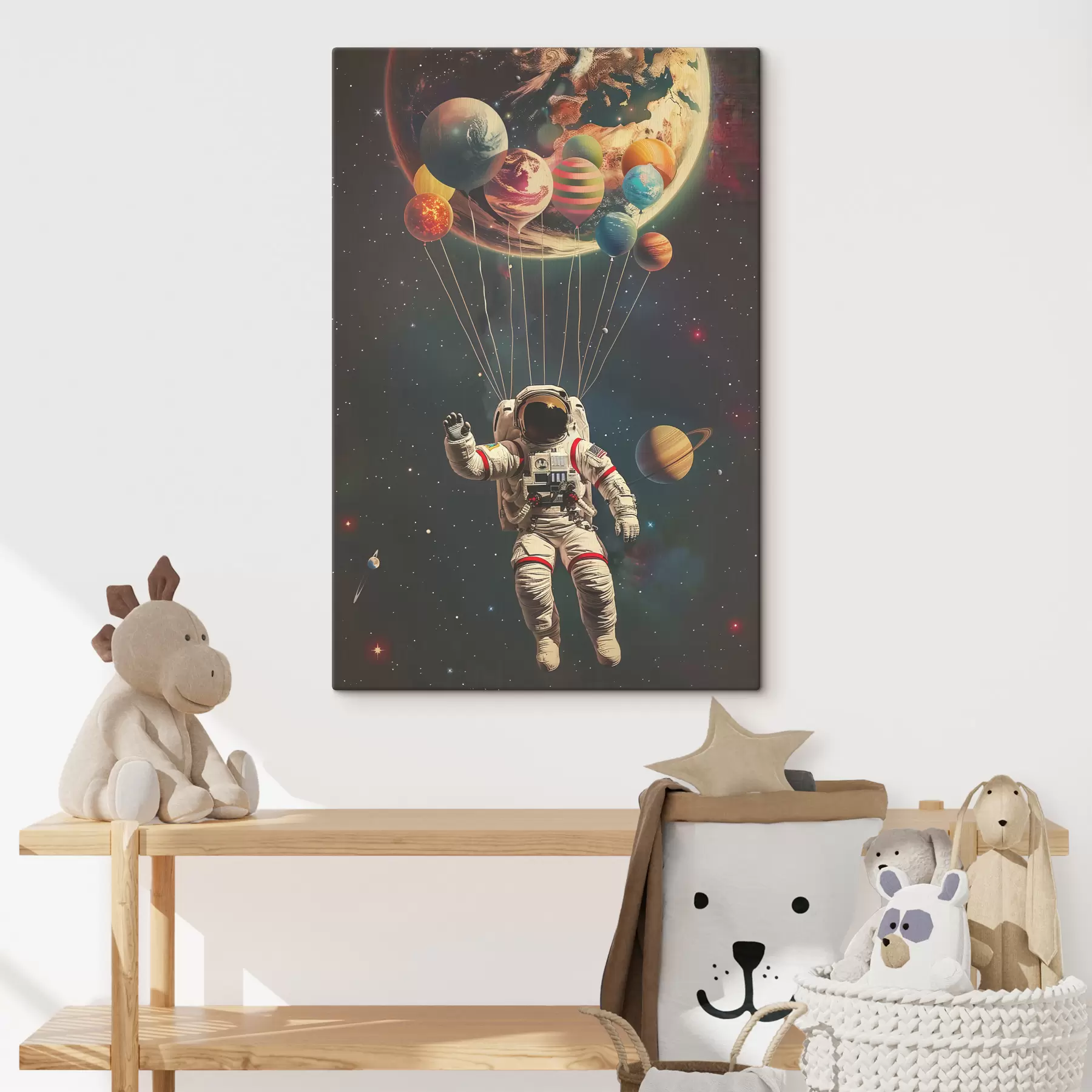 Fototapeta Astronauta i planety s40185
