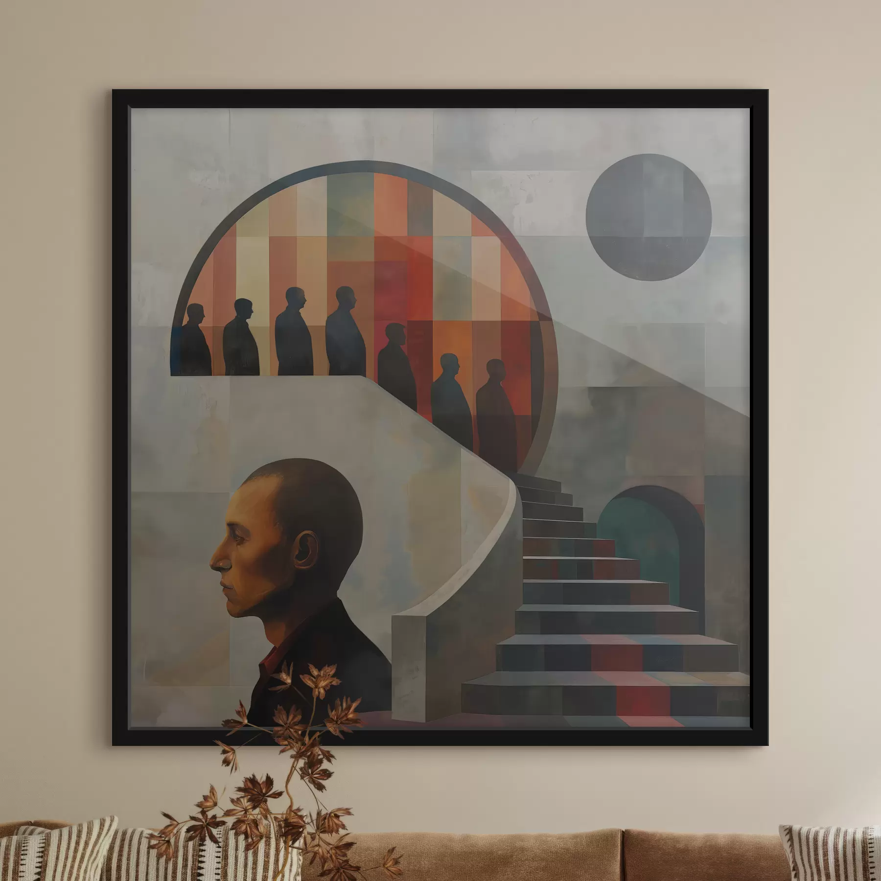 Fototapeta ilustracja nowoczesnych schodów f40238