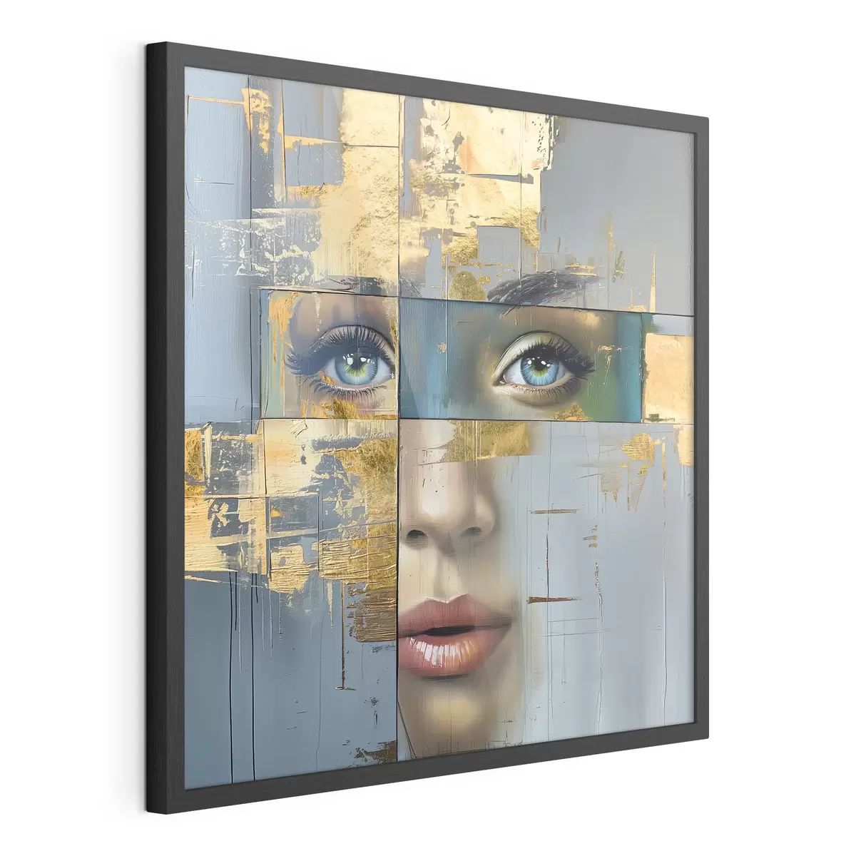 Plakat nowoczesny abstrakcyjny portret f40240