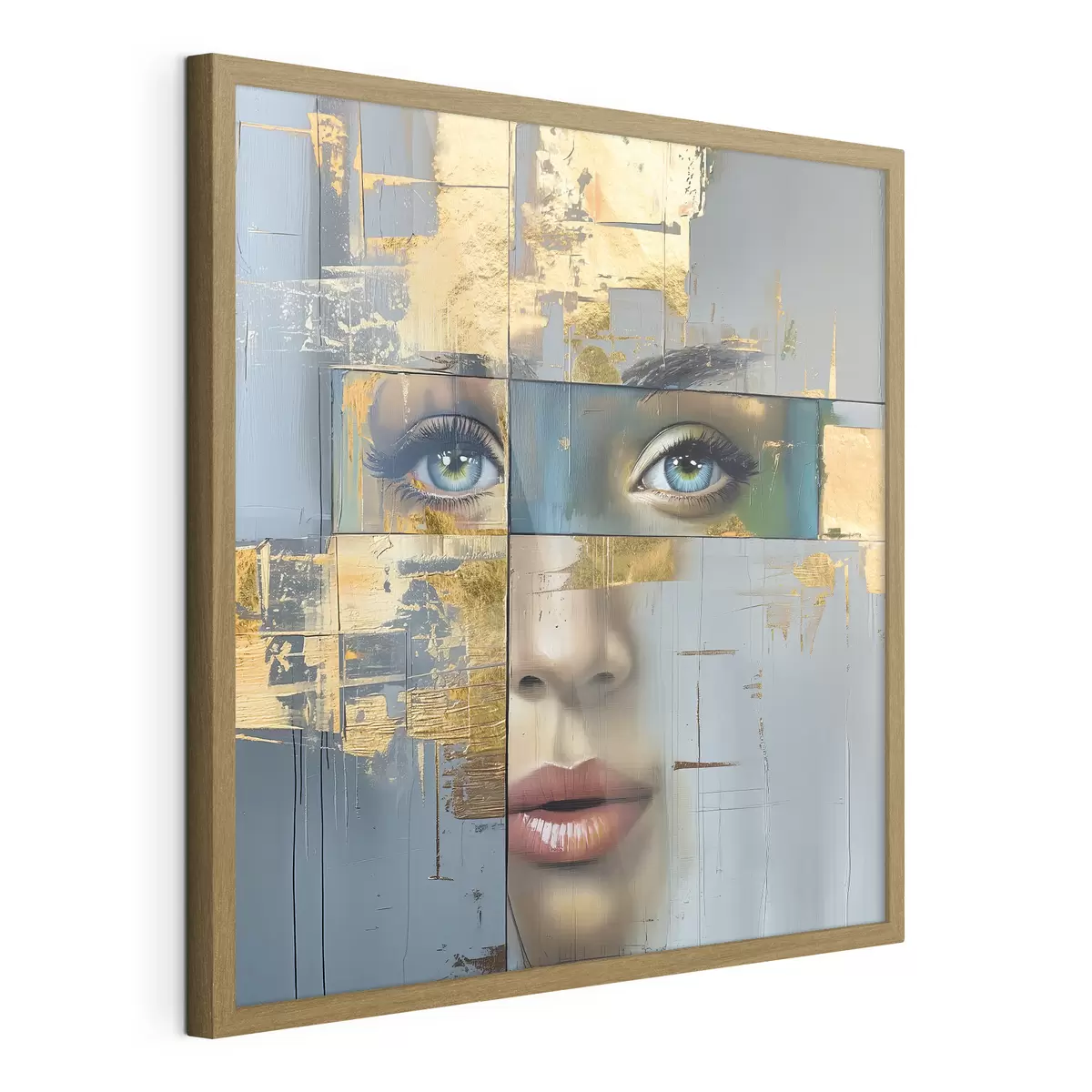 Plakat nowoczesny abstrakcyjny portret f40240