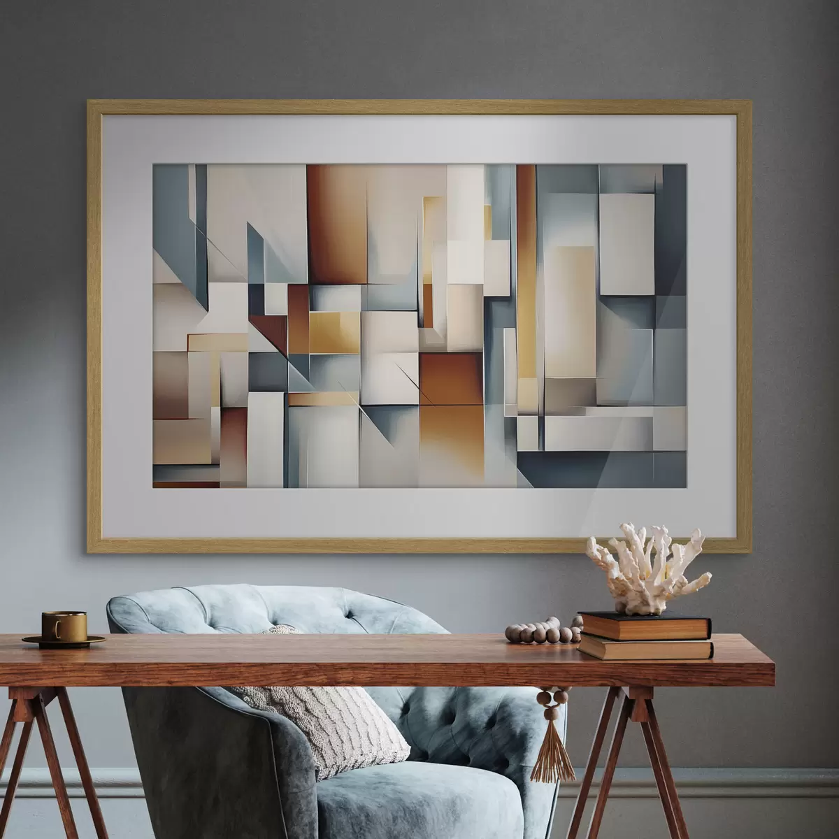 Plakat Abstrakcja geometryczna f40452