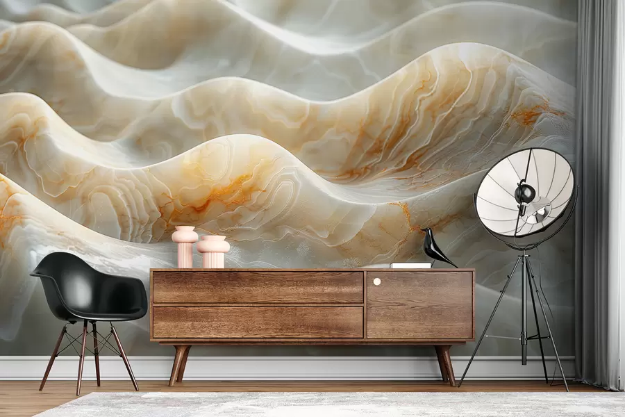 Fototapeta Fale marmuru w odcieniach beżu w01488