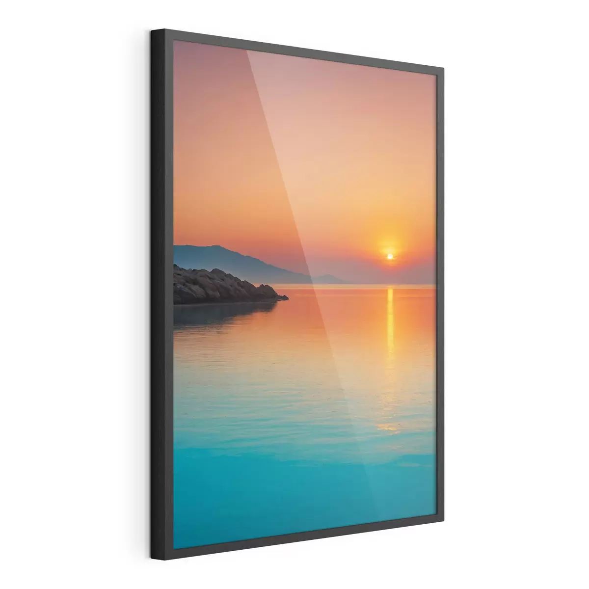 Plakat Morze o zachodzie słońca f40464