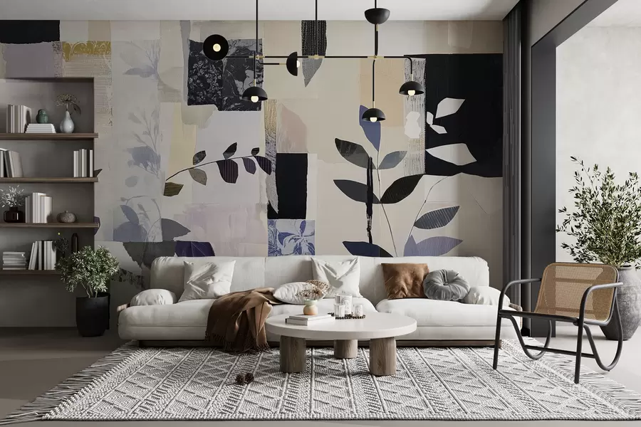 Fototapeta Kolaż z liśćmi w08285