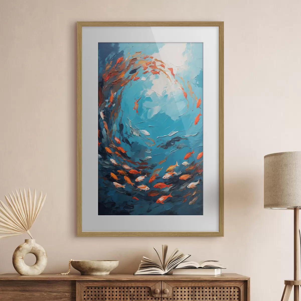 Plakat Ryby wirują w oleju f40633