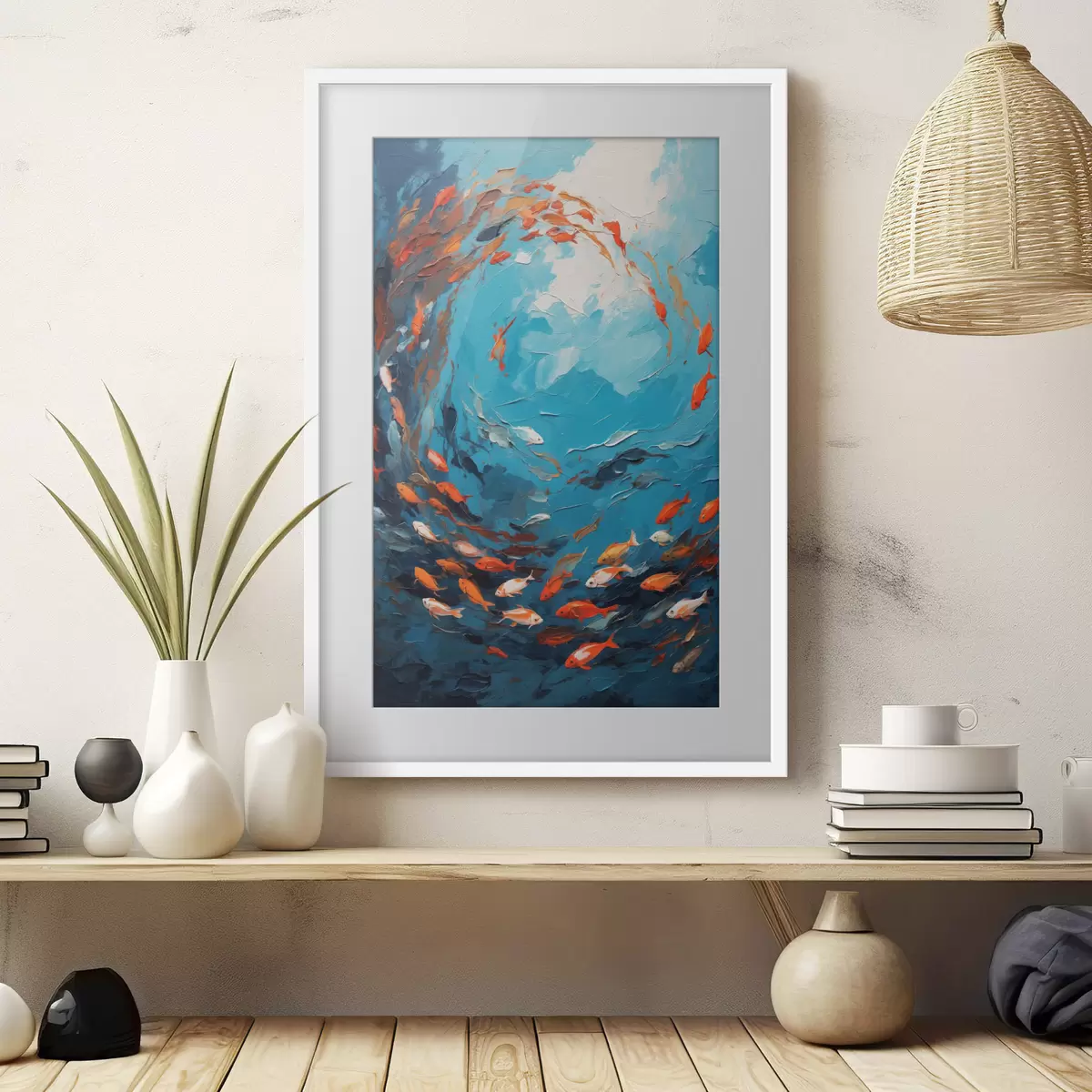 Plakat Ryby wirują w oleju f40633