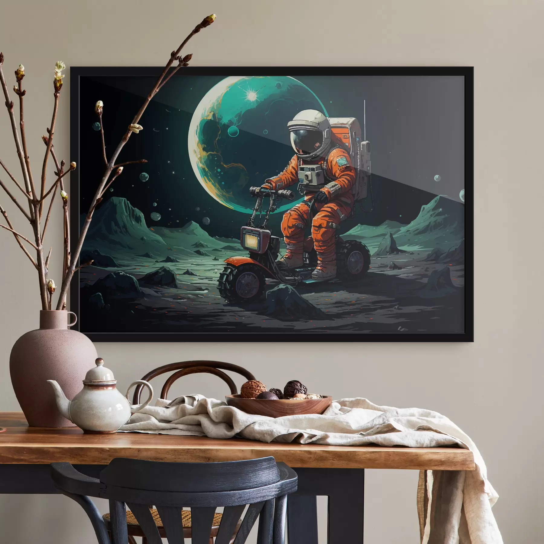 Obraz Astronauta na księżycu f40837