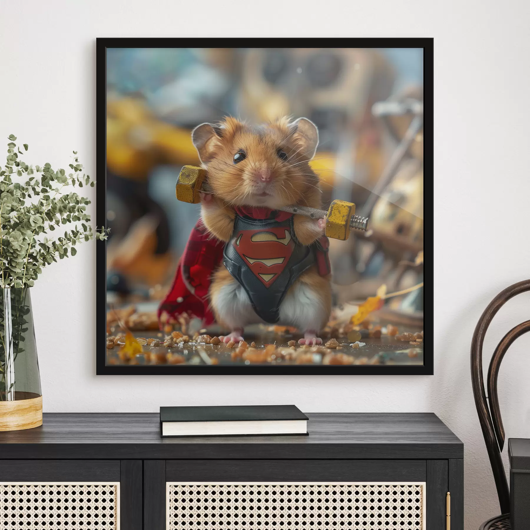 Fototapeta Chomik superbohater f40932