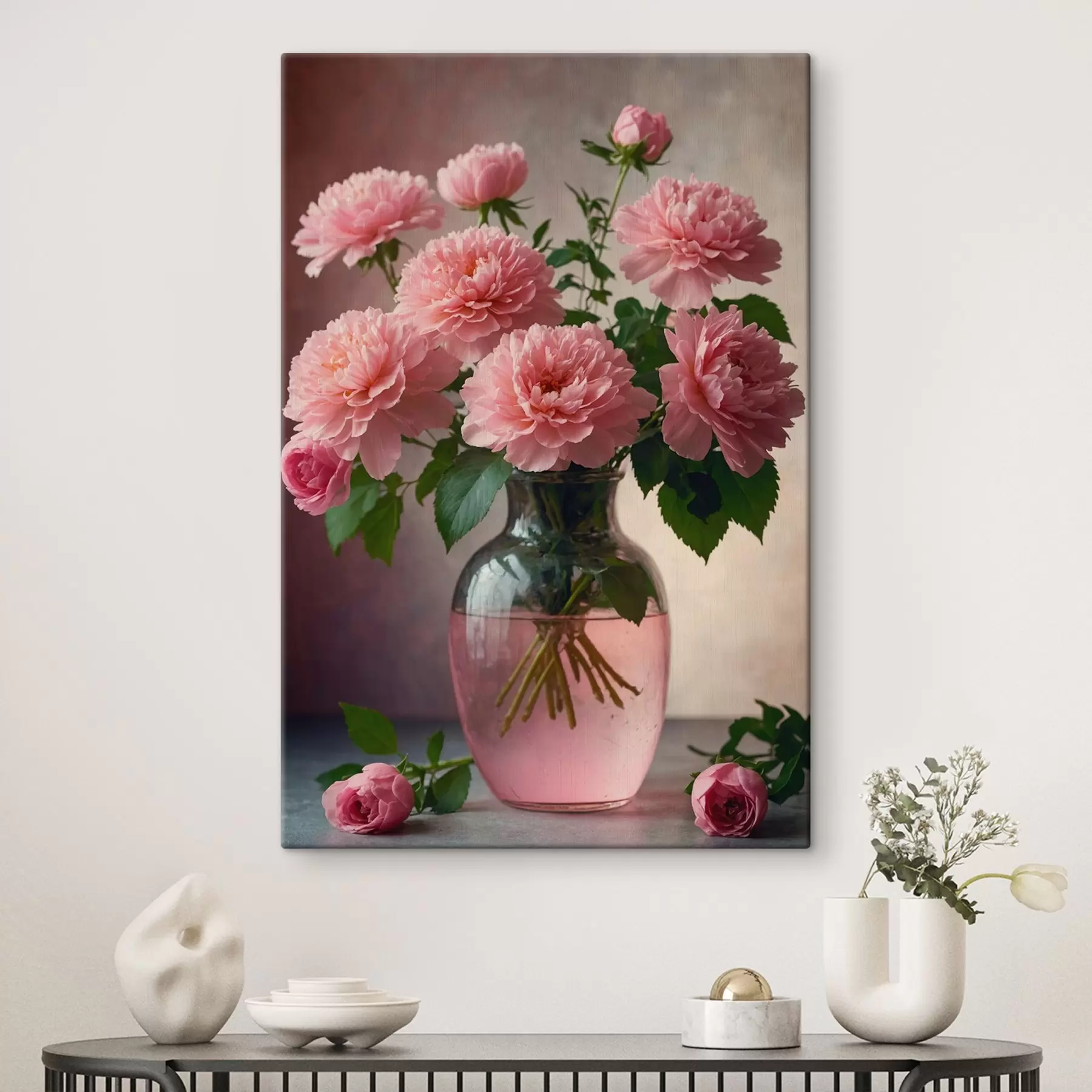 Fototapeta Różowe kwiaty w wazonie s41055