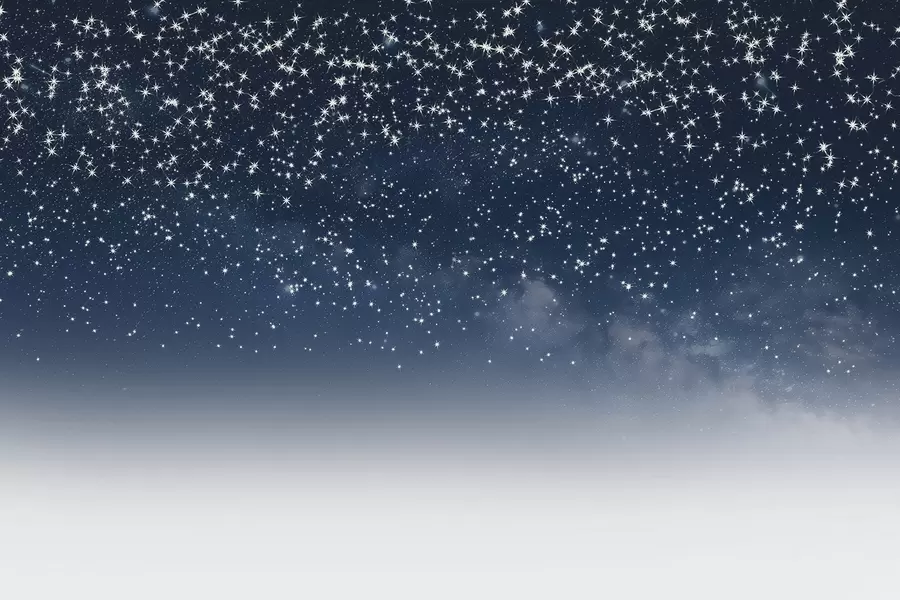 Fototapeta Rozgwieżdżone nocne niebo, miękki gradient, kosmos, konstelacje w01797v1