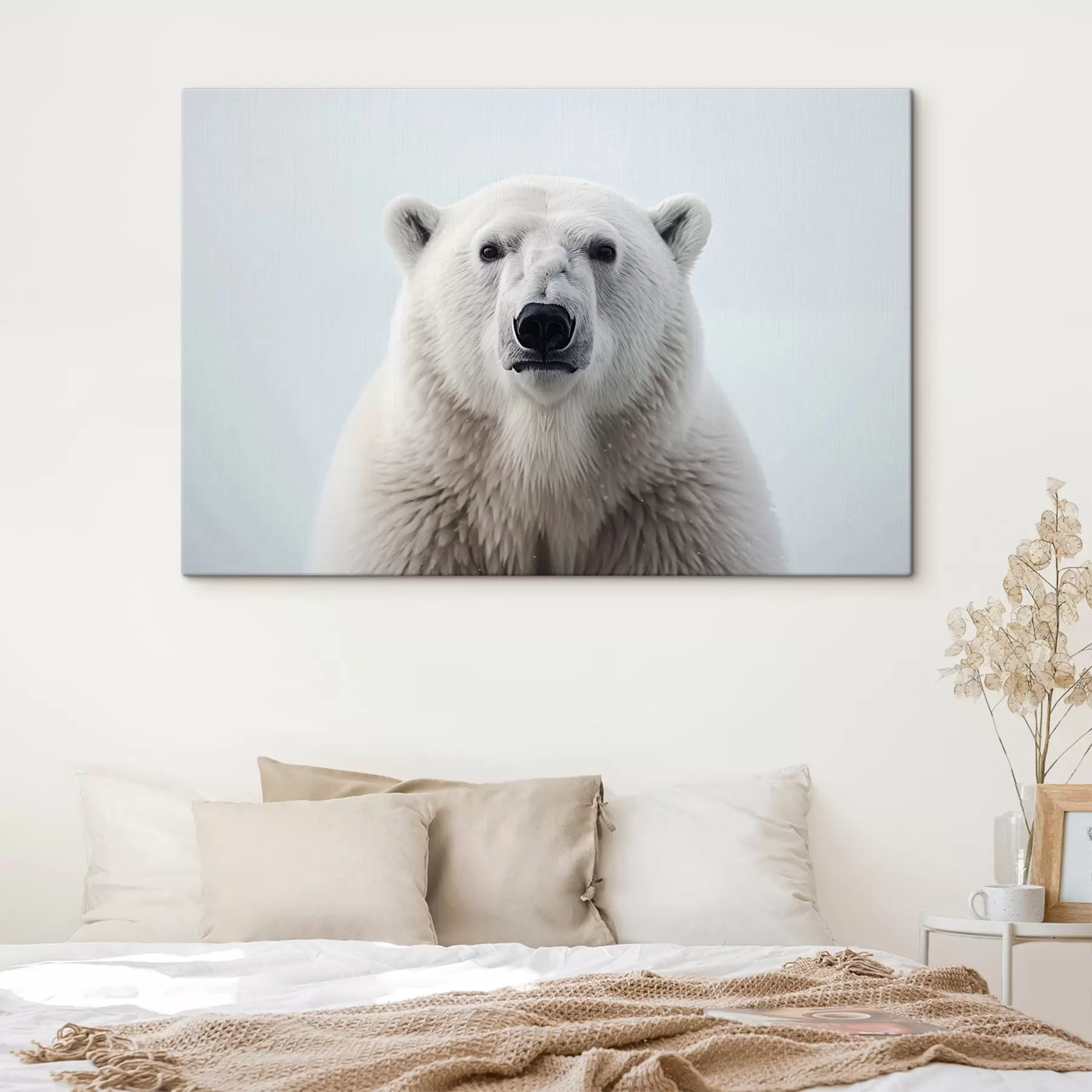 Fototapeta Portret niedźwiedzia polarnego minimalizm s41285