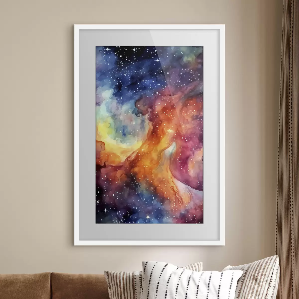 Plakat Kosmiczny taniec wibrujących barw f39019