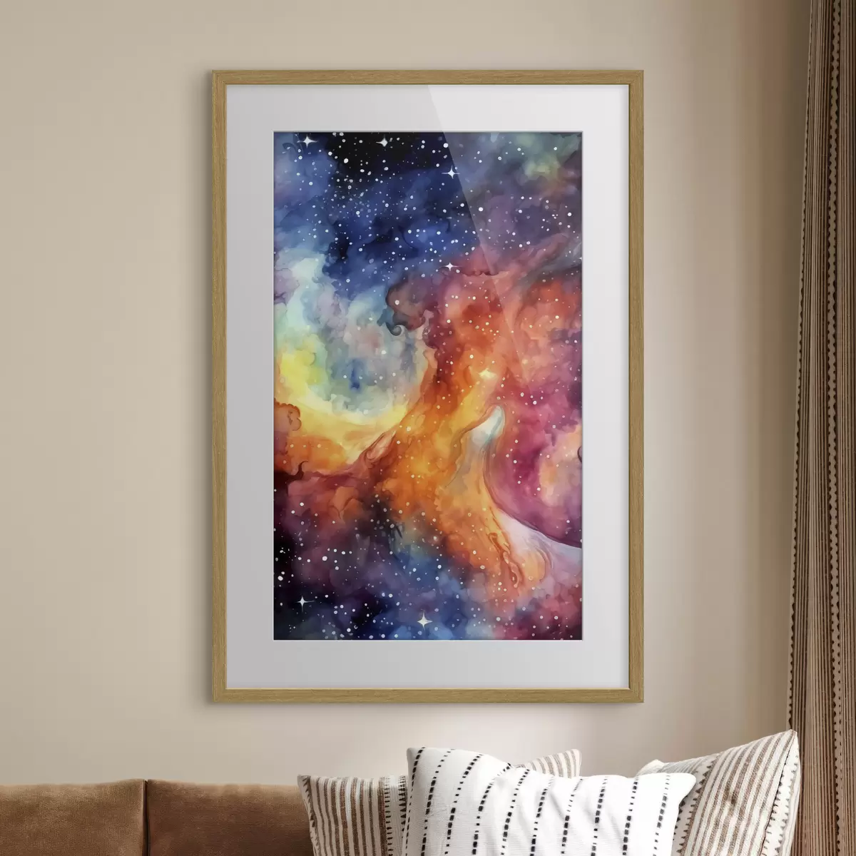 Plakat Kosmiczny taniec wibrujących barw f39019