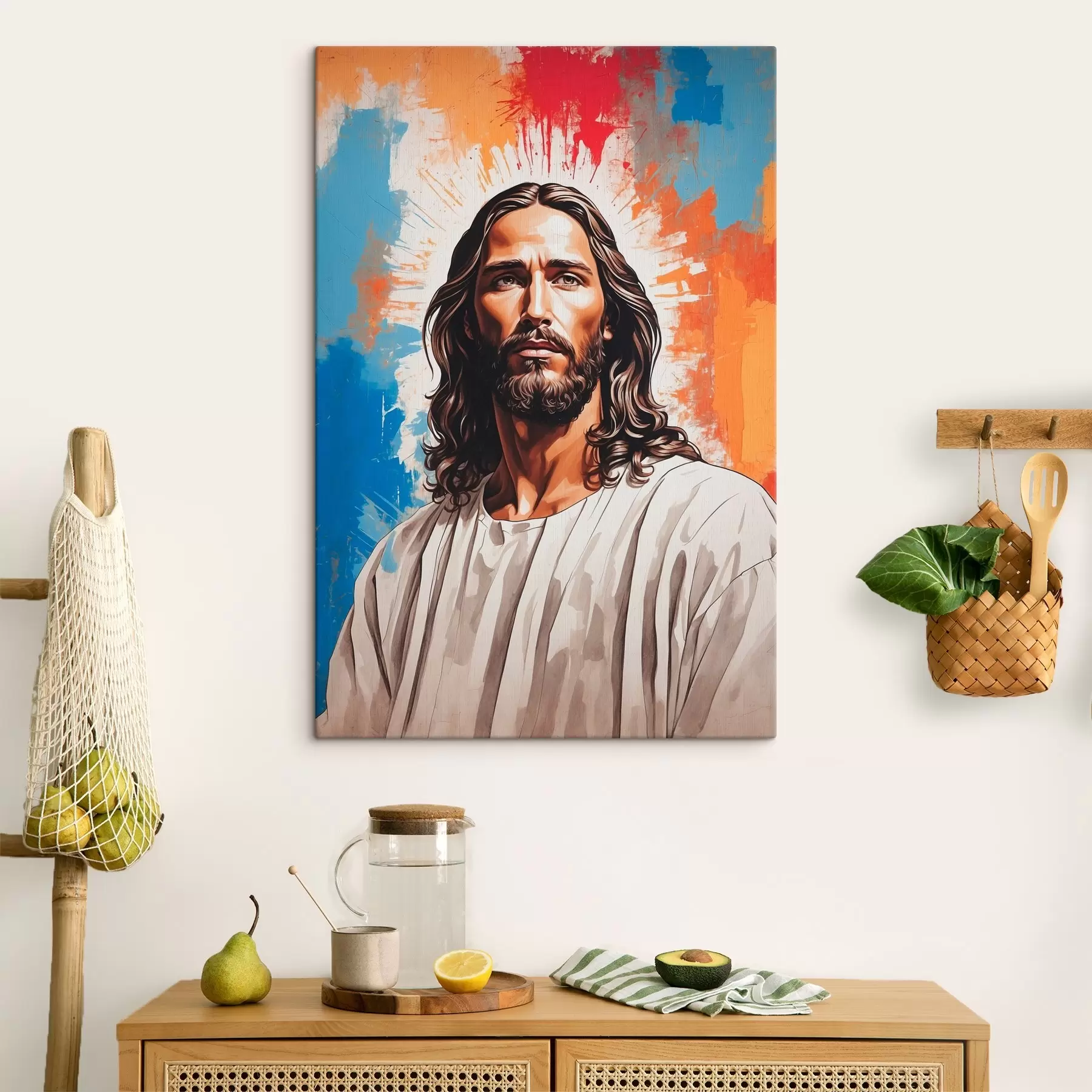 Obraz Obraz mężczyzny z długimi włosami s38589