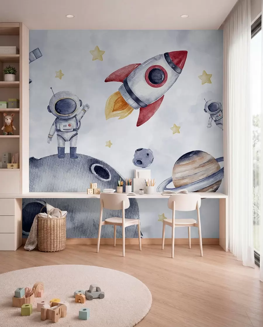 Fototapeta Astronauci w kosmosie w01461