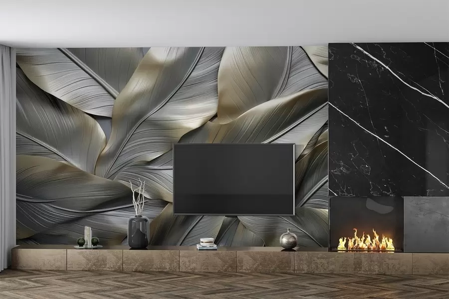 Fototapeta Wolumetryczne liście bananowca w08394