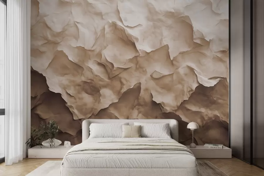 Fototapeta Gradientowa tekstura w kolorze beżowym i białym w02067v1