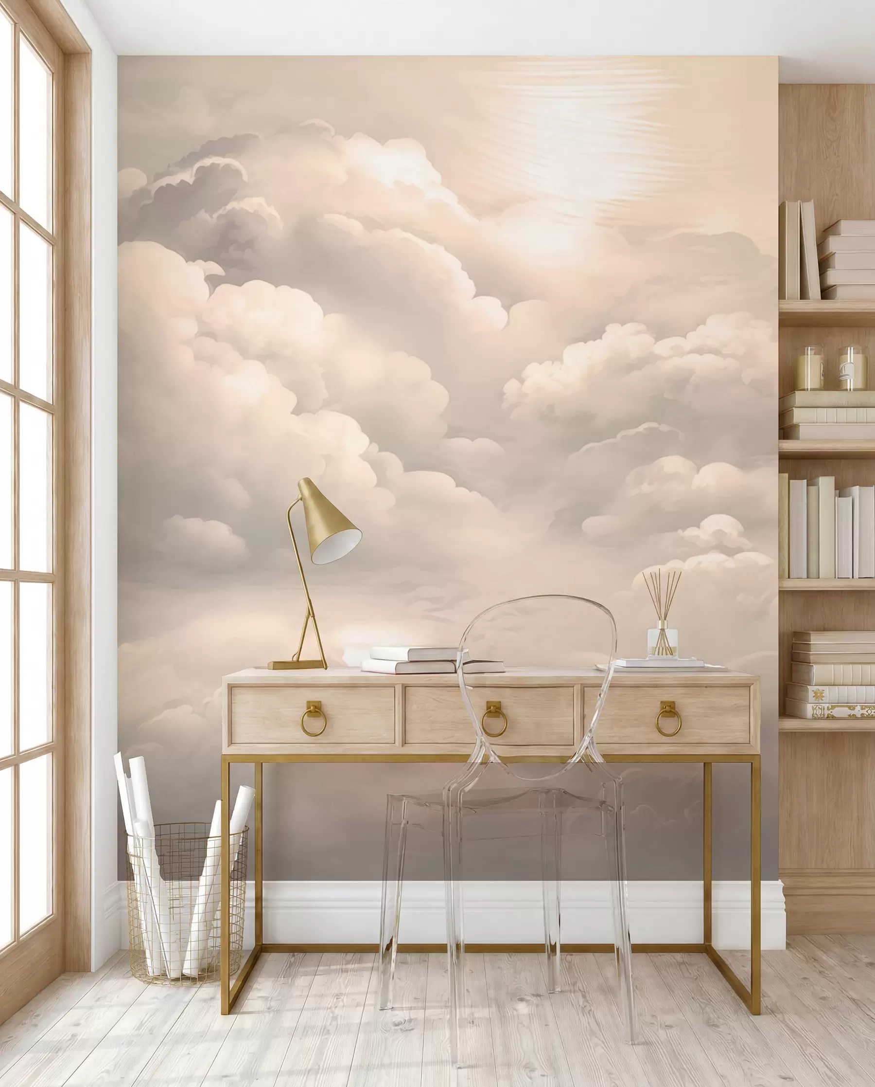 Fototapeta Chmury w kolorze sepii w02189