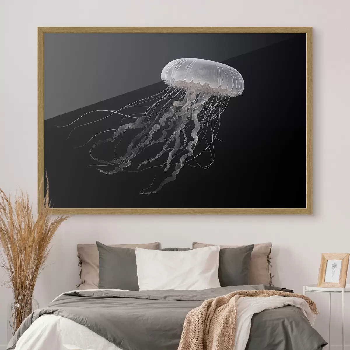 Plakat Magiczne meduzy na ciemnym tle f41606