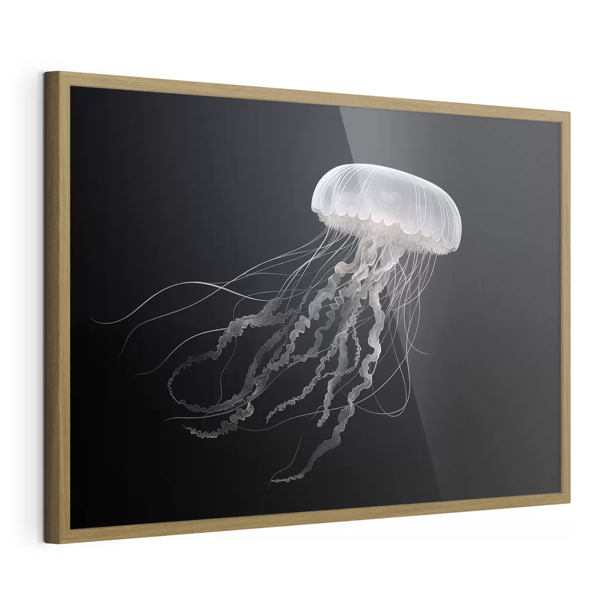 Plakat Magiczne meduzy na ciemnym tle f41606