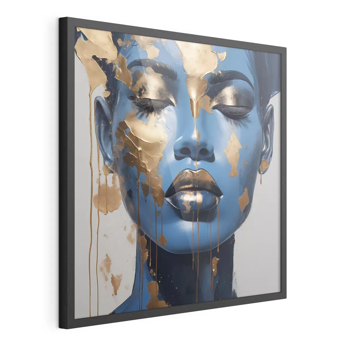 Plakat Portret dziewczyny w farbie f41607