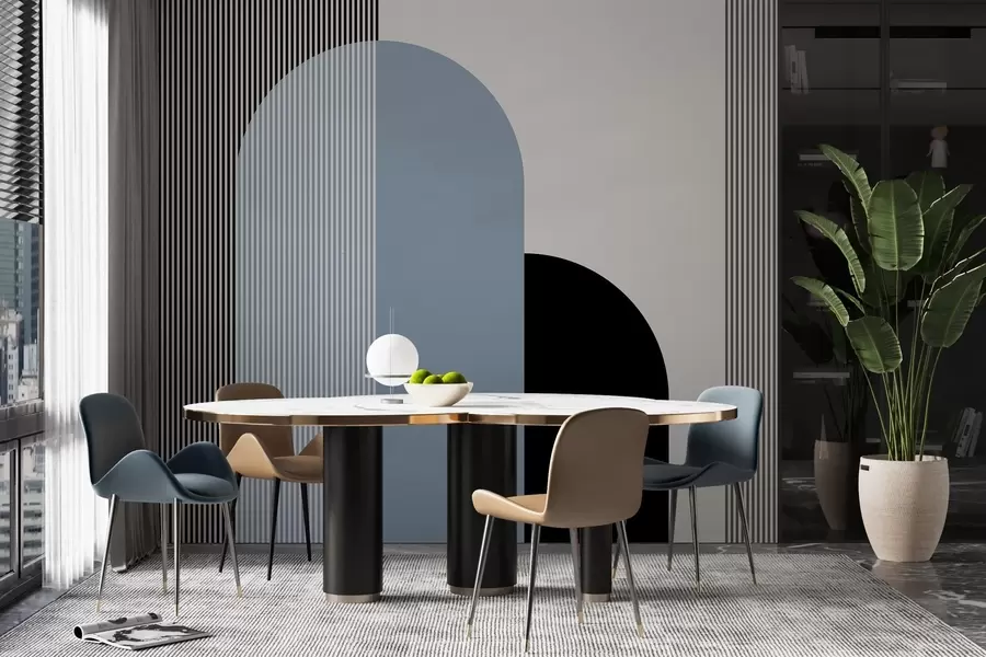 Fototapeta Abstrakcyjne kształty i linie w harmonii w00631v2