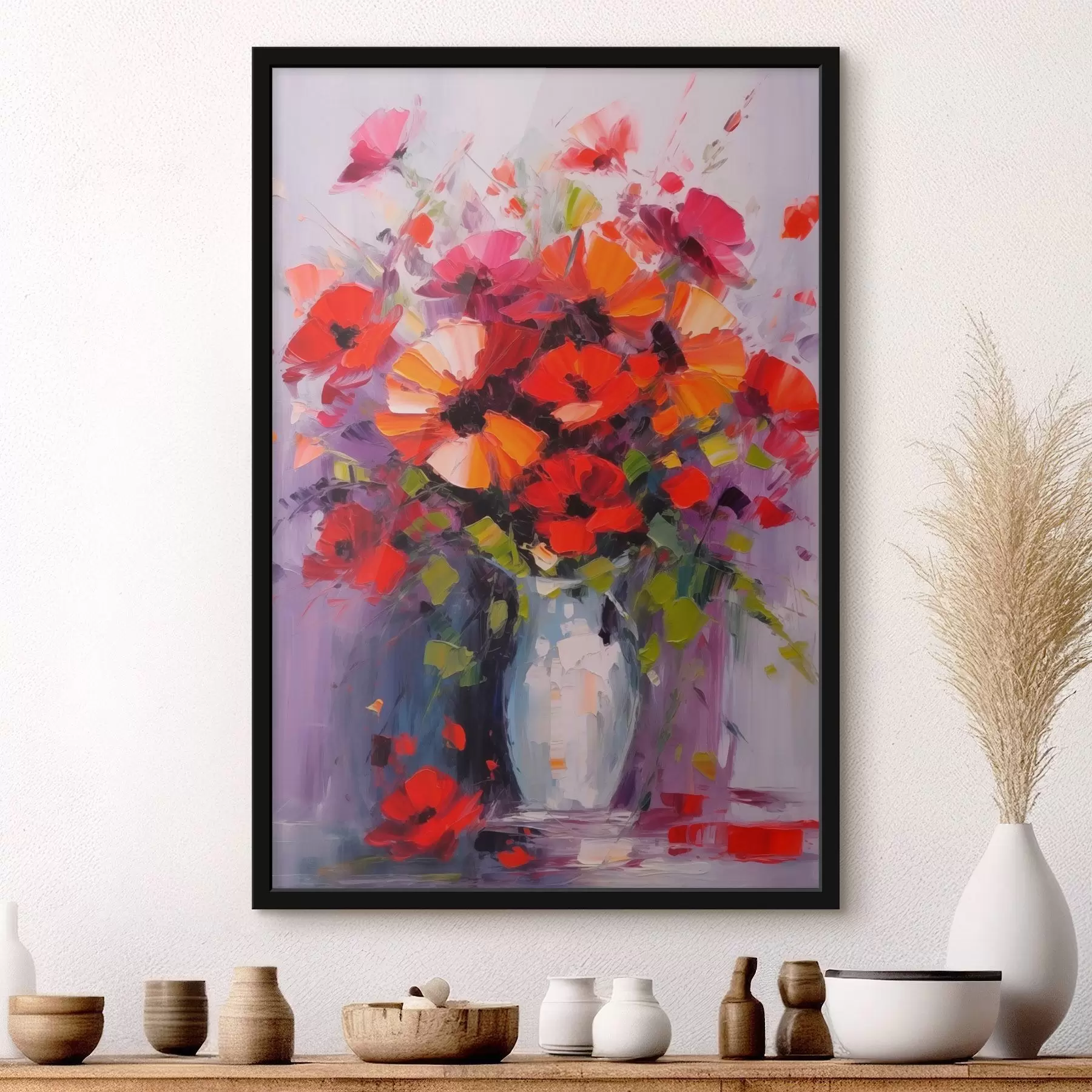 Fototapeta Bukiet czerwonych maków f41666