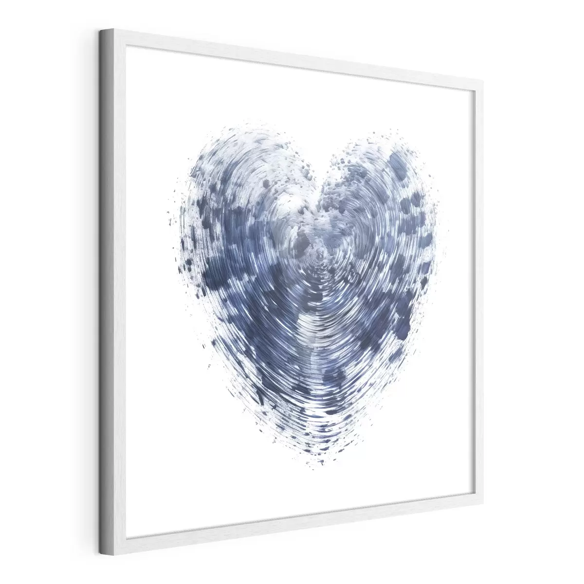 Plakat Niebieskie teksturowane serce f41707