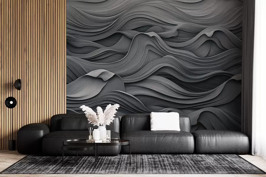 Fototapeta Ciemnoszare fale w02311v1