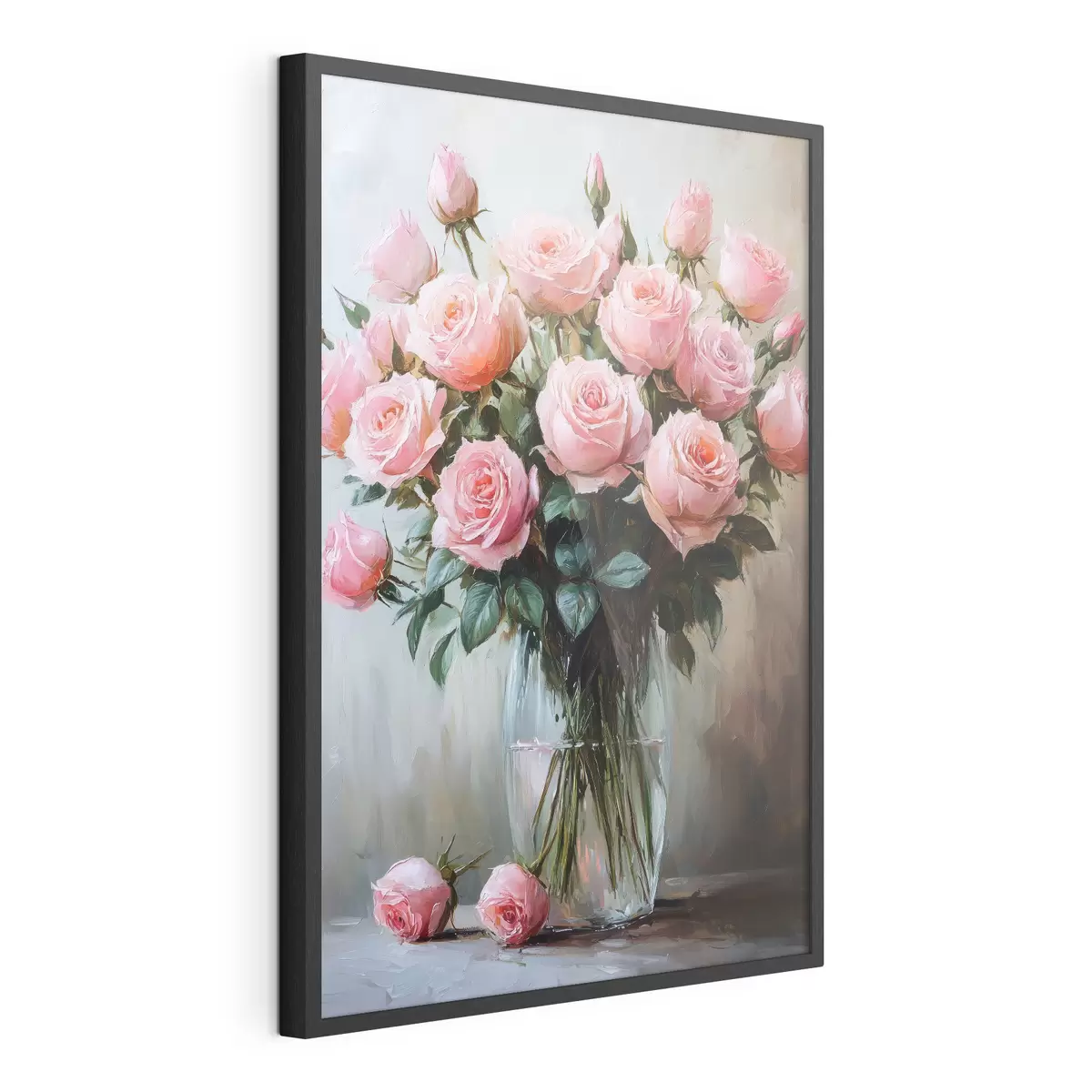 Plakat Bukiet róż w wazonie f41749