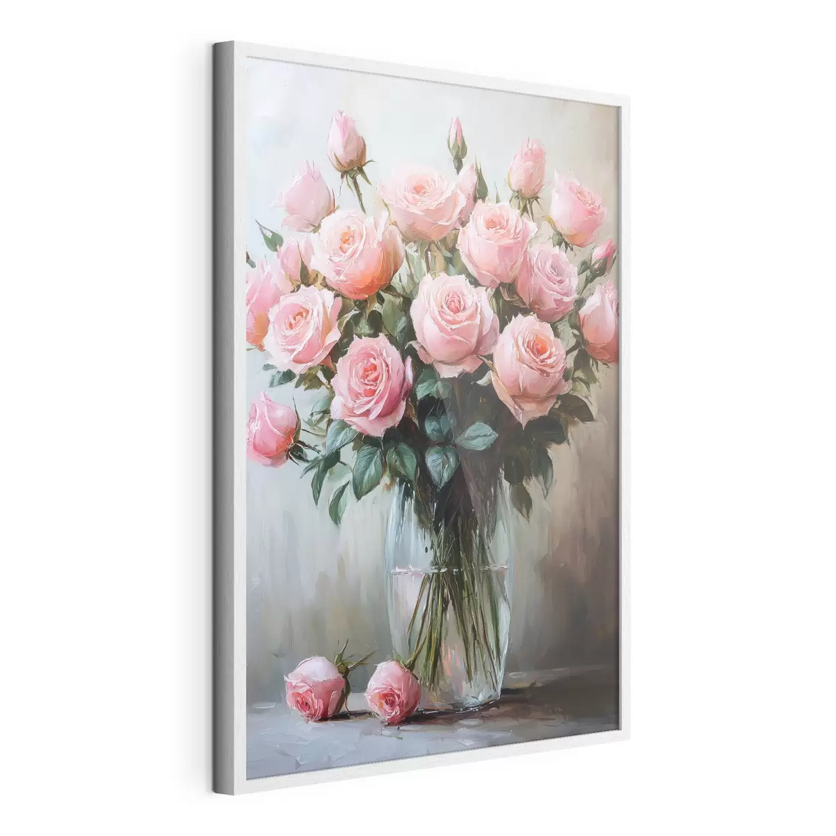 Plakat Bukiet róż w wazonie f41749
