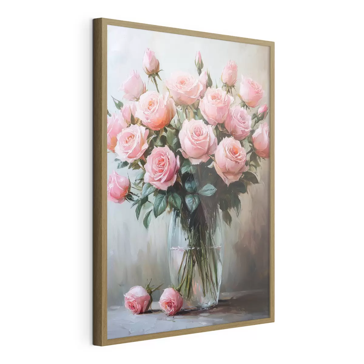 Plakat Bukiet róż w wazonie f41749