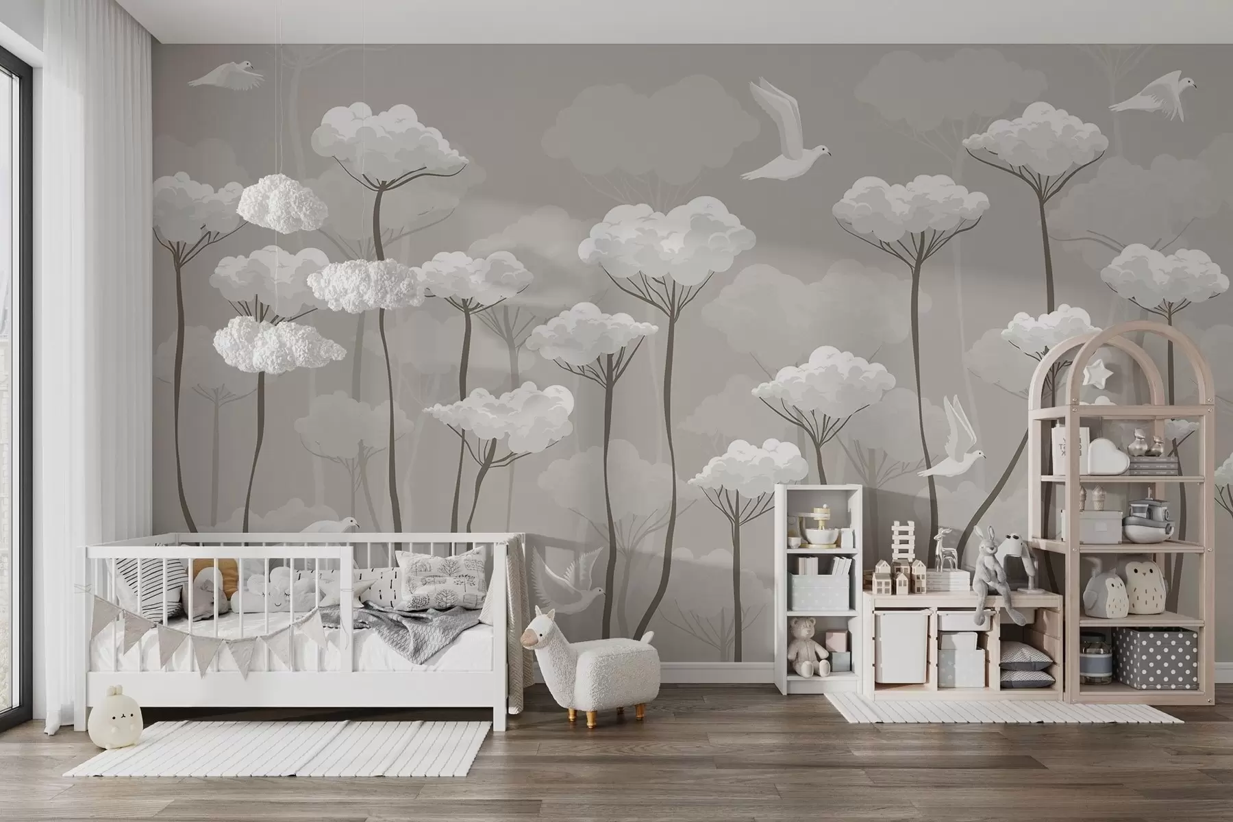 Fototapeta Bajkowe drzewa w formie chmur w02009v2